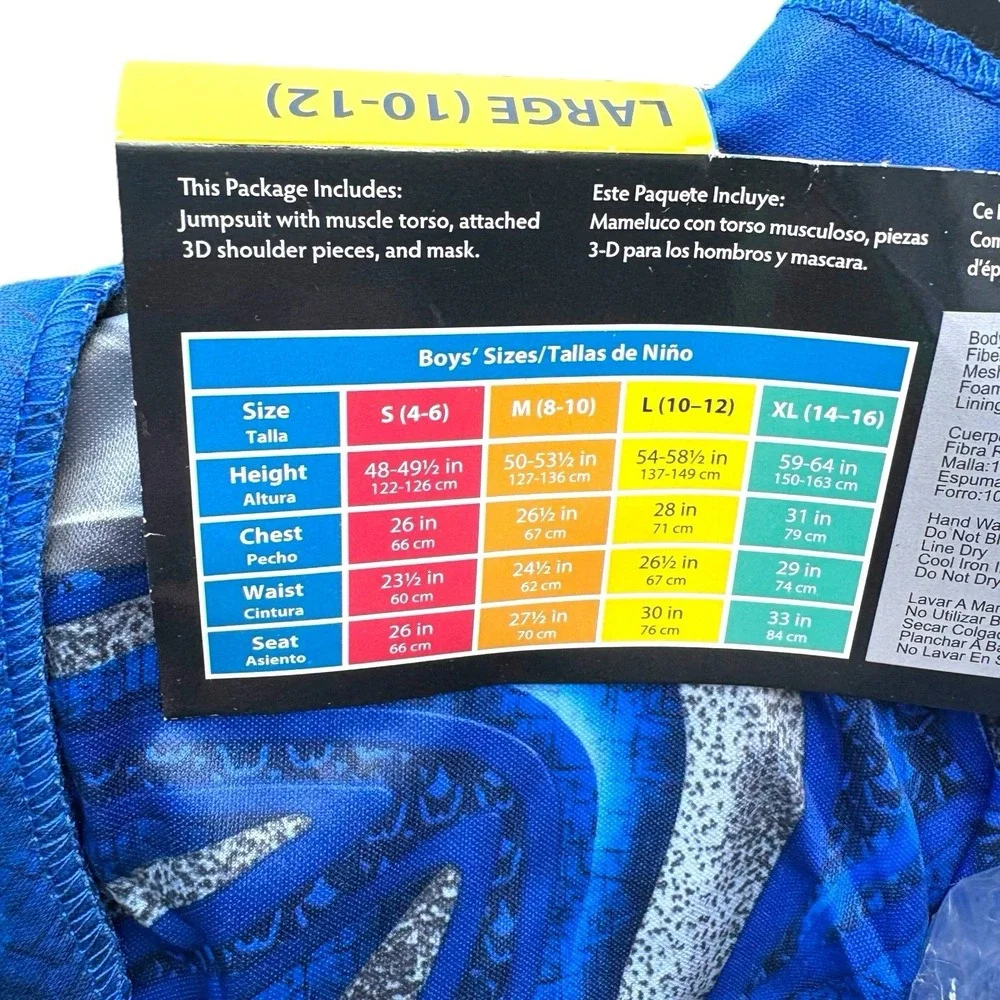 Power Rangers Blue Ranger Costume‎ Kids L (10-12yrs)